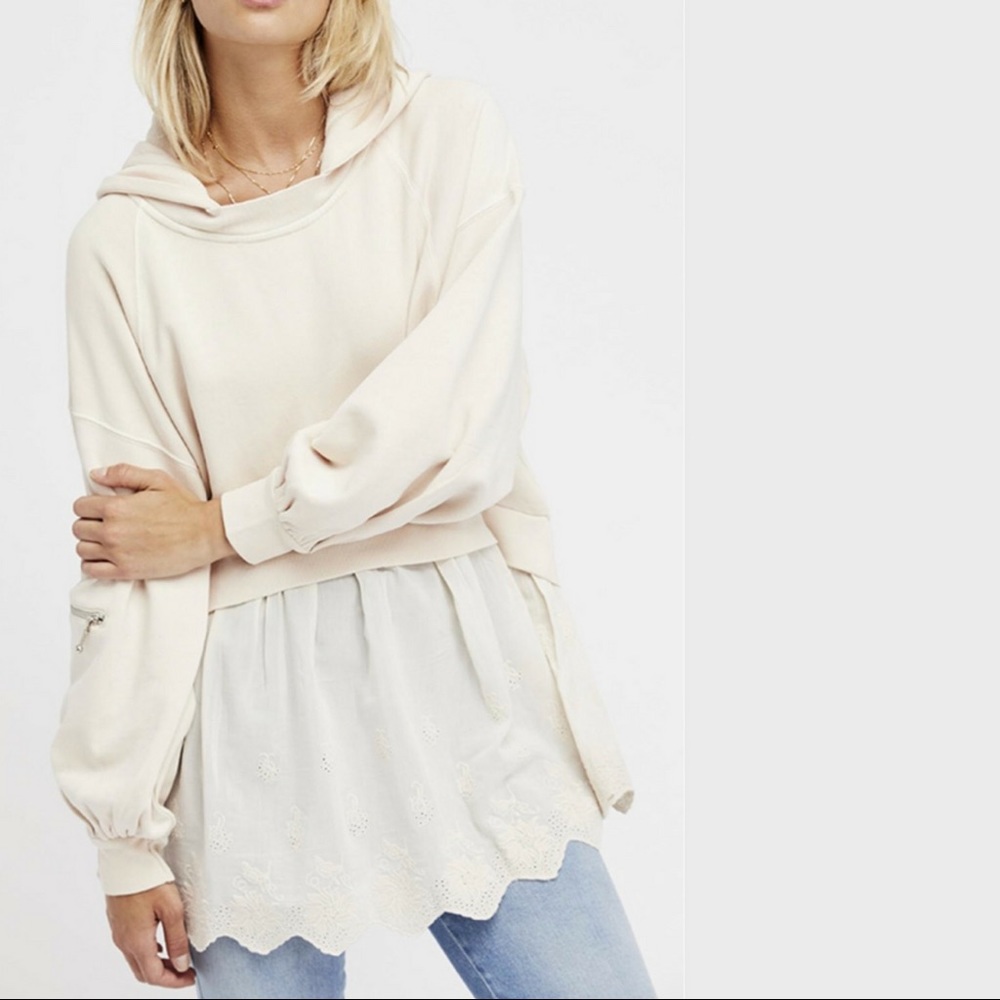 FREE PEOPLE Sweet Street Hoodie NWT - Picture 3 of 5